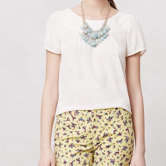 Anthropologie Tops - Anthropologie  Fieldbloom Floral Blouse Vanessa